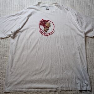 VTG Nightgown Pajama Shirt Womens One Size Oversized Winter Teddy Bear Christmas